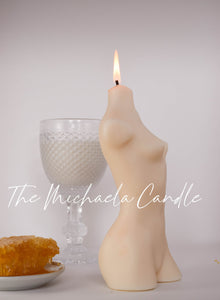 Unscented Soy Wax Michaela Candle (7in)